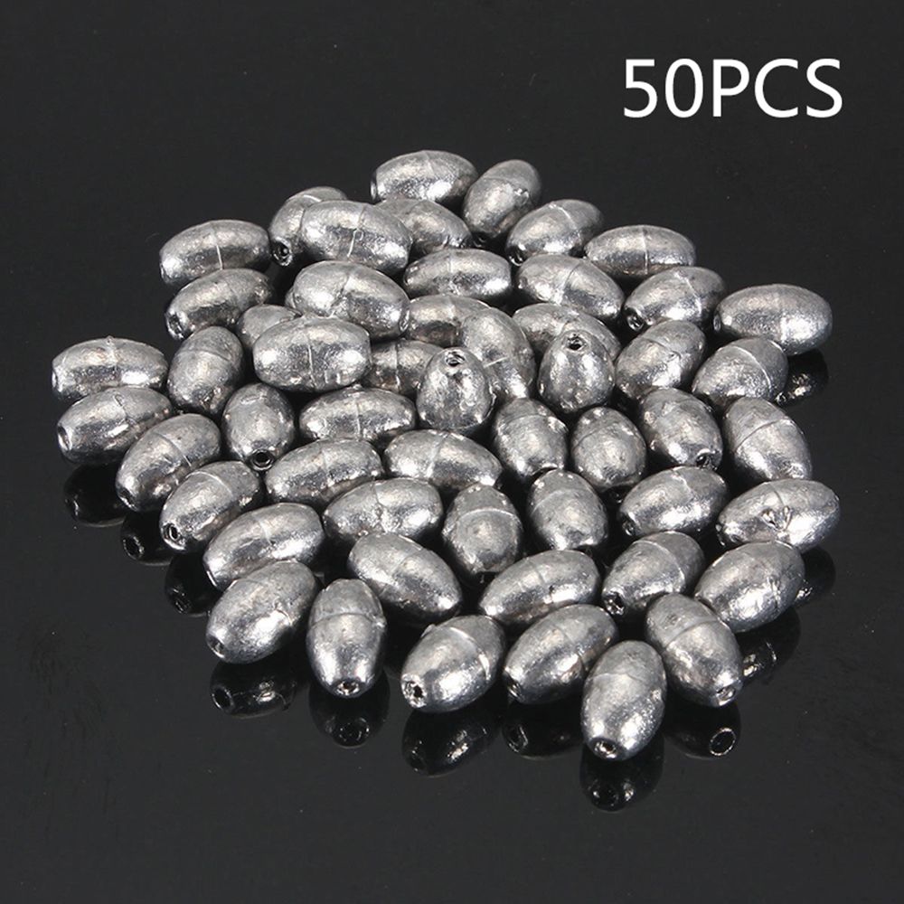 Sinking Oval Shaped Weight Split Shot Sinking Bait Lead Sinker Sinkers Angling Gear Fishing Beads