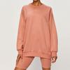 Adidas Originals Sweatshirts Women's Smoke Gray Pink Crew Neck Moderate Regular GM6696