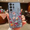 Реалистичный Чехол с Рисунком Красных Цветов Для Samsung Galaxy S26 Ultra S25 Edge S24 Plus S23 FE S22 A54 A55 A56 5G Магнитный Для Magsafe Матовый Чехол