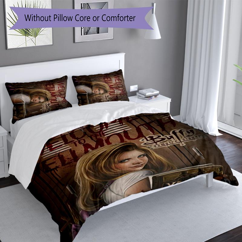 3pcs Buffy the Vampire Slayer1 pattern bedding set duvet cover set includes duvet cover &pillowcases, perfect all season bedroom decoration & gift