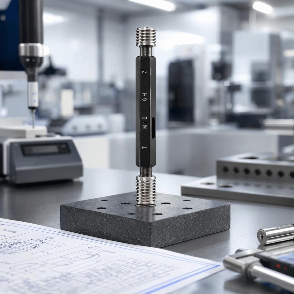 6H Tolerance Thread Plug Gage Double Ends Steel Gage Thread Plug For Thread Measurement