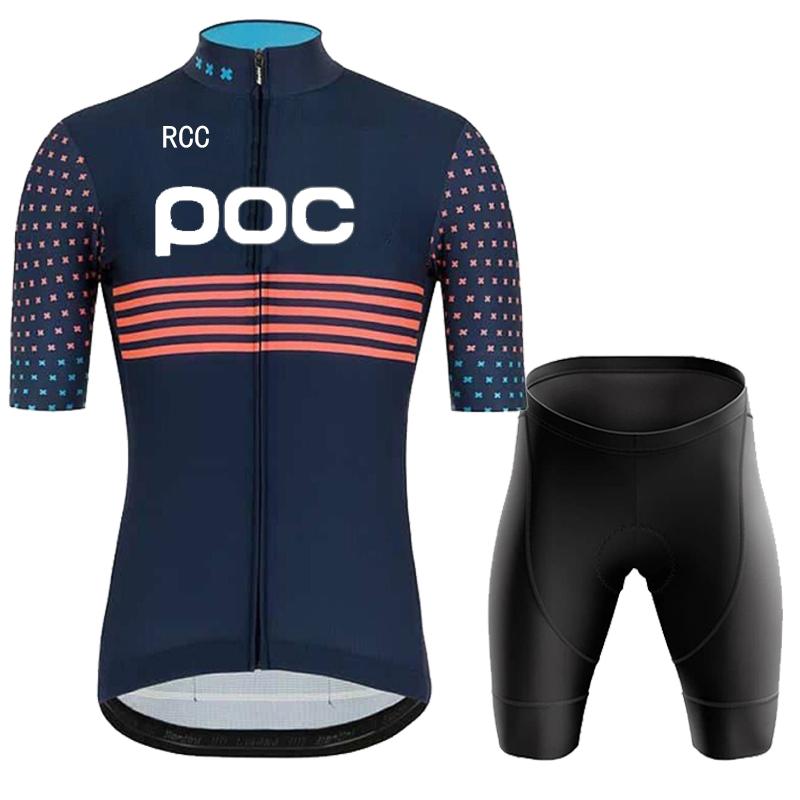 Rcc Poc Cycling Jersey Set Zomer Heren Fietskleding Mountainbike Kleding Mtb Fiets Rijkleding Fietspak 003