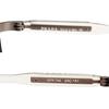 Used PRADA sunglasses silver clear navy half rim ladies men unisex unisex