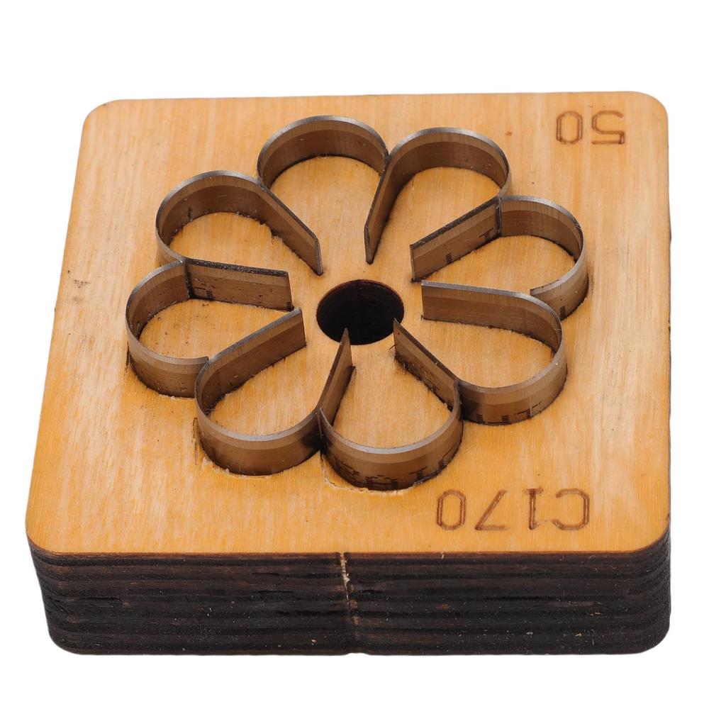 Кожаный вырубной штамп в форме цветка, металлический, для кожевенного ремесла, резак для бумаги, художественный, пробивной штамп, инструмент для рукоделия