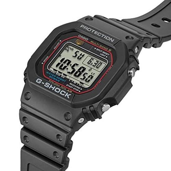 Casio G-Shock Серия 5600 Мужские Водонепроницаемые Радиоуправляемые Солнечные Цифровые Черные gw-m5610u-1 gw-m5610-1 Непрерывная Модель Номер Параллельный Импорт