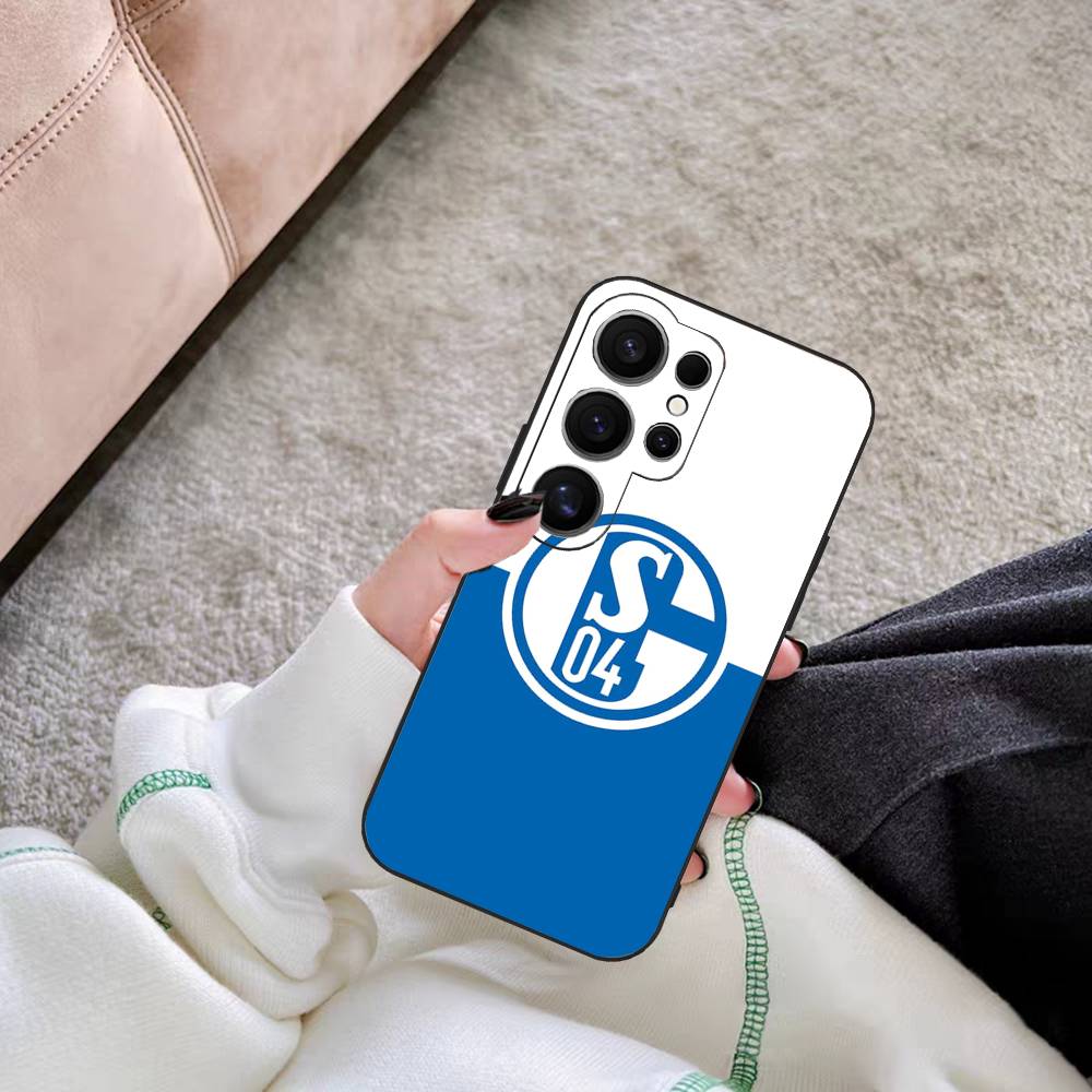Чехол для телефона S-Schalke 04 Для Samsung S 24 fe 25 Ultra plus 20 lite 21 30 22 23 24 22 Ultra 5G Fundas
