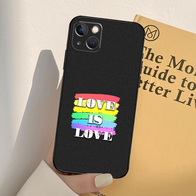 LGBT Pride Love Phone Case For iPhone 17 16 15 14 13 11 12 Pro Max mini XR 16e 15 16 Plus 17 Air Full Cover
