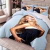 Sabrina Carpenter 3Pcs Bedding Set Duvet Cover With Two Pillowcases For Bedroom Home Decoration