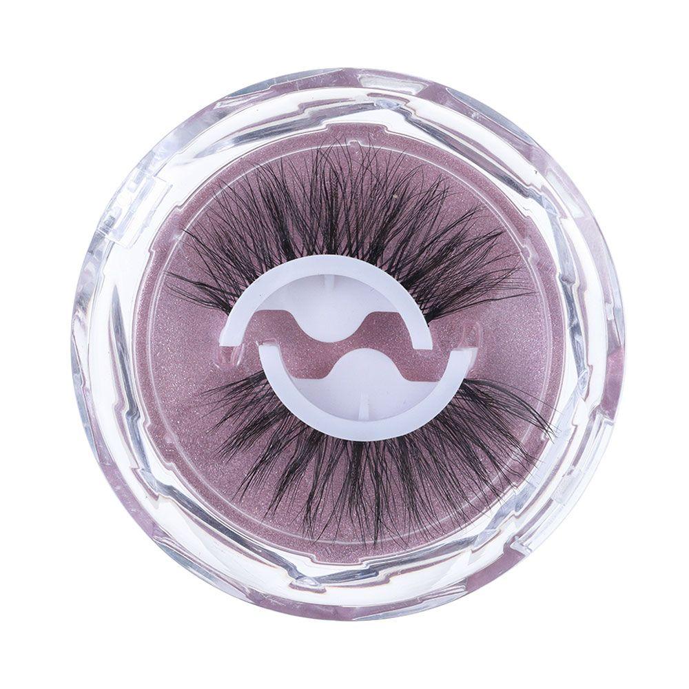 Fake Eyelashes No Glue Needed Thick Natural Curly Reusable 3D Mink Self-adhesive False Eyelashes