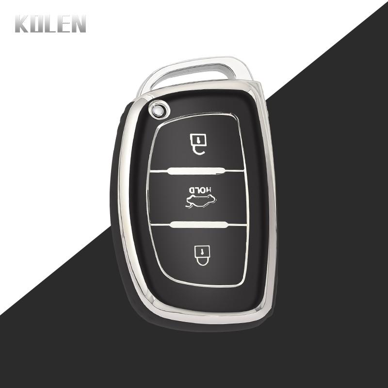 Чехол-брелок из ТПУ для автомобильного ключа Hyundai Tucson Sonata Fe Creta Ix25 Ix35 Ix45 I10 I20 I30 I40 Verna Solaris Mistra Elantra Accent