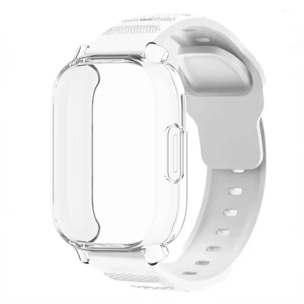 Дышащий силиконовый ремешок+ТПУ защитная пленка для экрана для Redmi Watch 5 Active Band Мягкий чехол для Redmi Watch 5 Lite Спортивный ремешок Correa