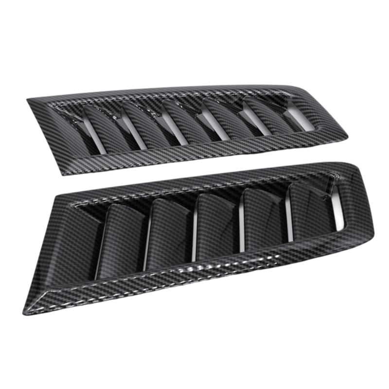 Car Engine Hood Air Outlet Vent Cover Carbon Fiber Vent Cover Trim For Ford Focus RS MK2 Car Accessories-M53K