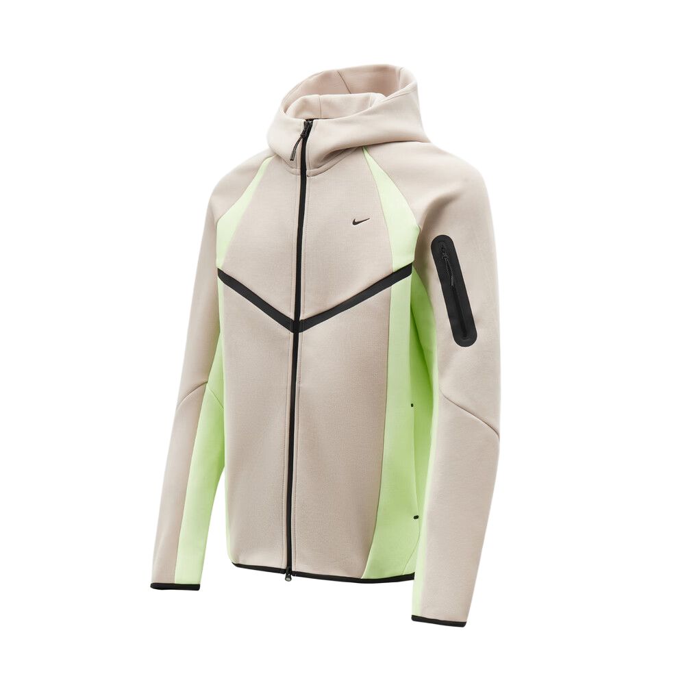 Nike Мужская куртка Windrunner из материала Tech Fleece на молнии, цвет Светлый Лайм, IF1326-236
