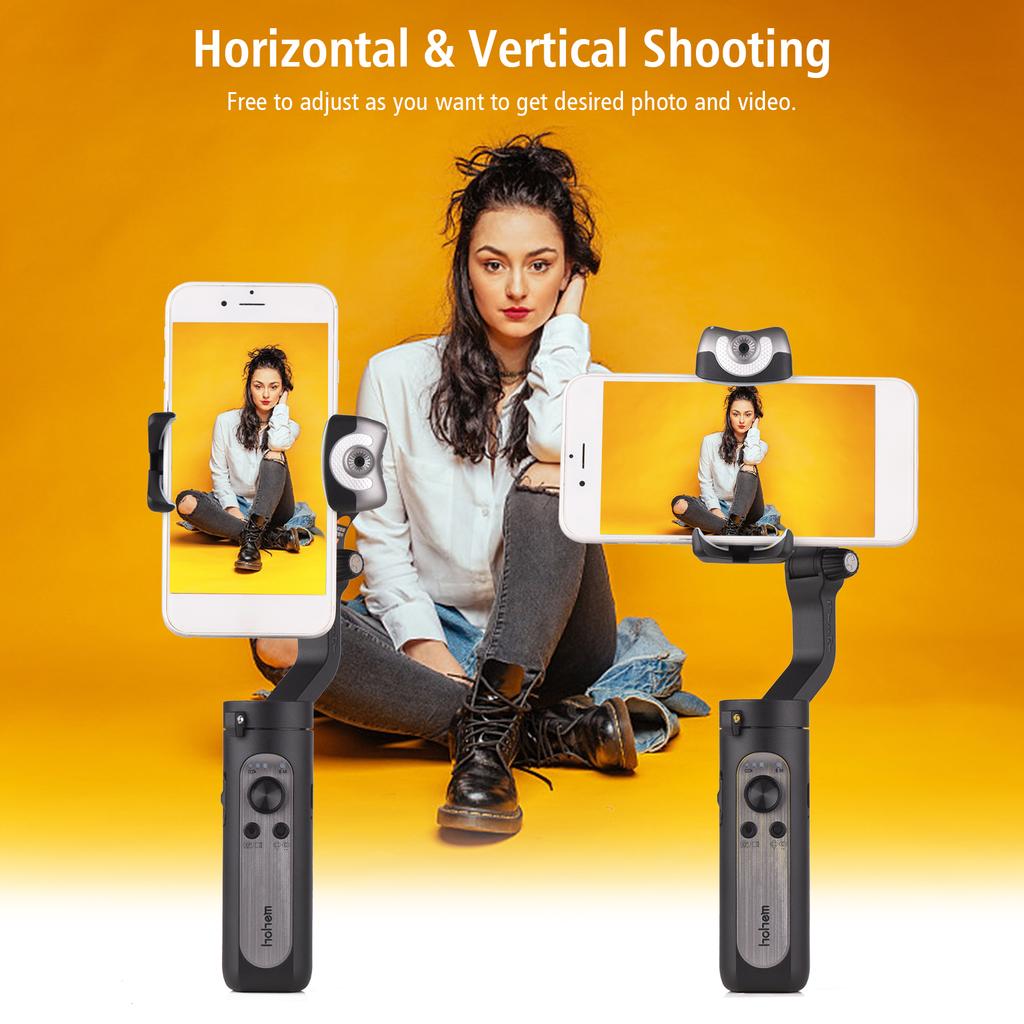 Hohem iSteady V2 3-Axis AI Smart Tracking Palm Gimbal Handheld Smartphone Stabilizer Gesture