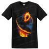 Ghost Rider Marvel Calavera Llameante Cadena Superhéroe Camiseta Gráfica Camiseta Arte