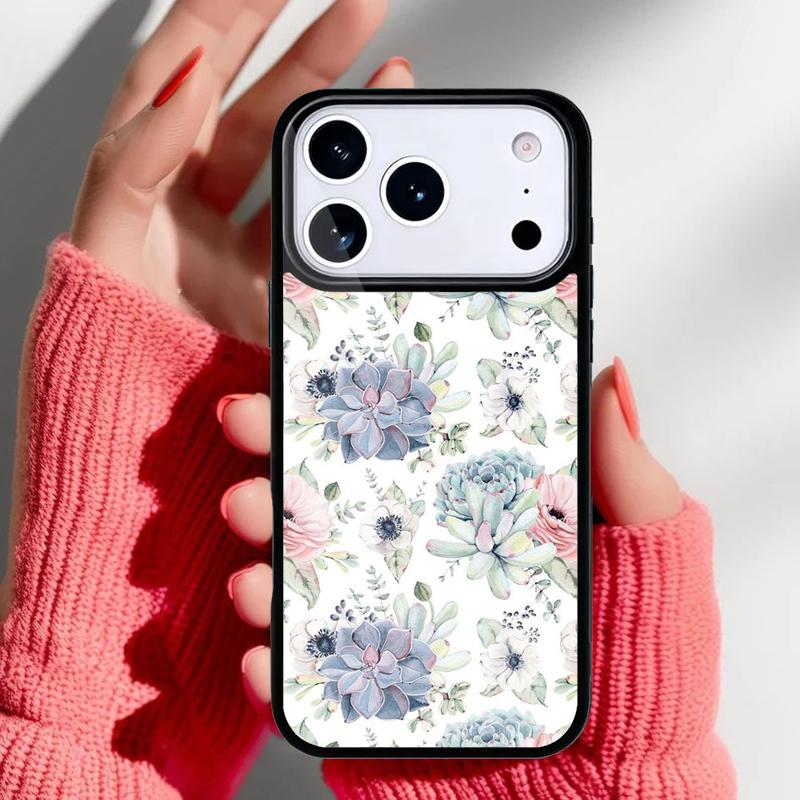 Винтажный Цветочный Чехол для Телефона для iPhone 17 Air 16e 15 14 13 Pro Max Задняя Крышка для 12 11 Pro Coque