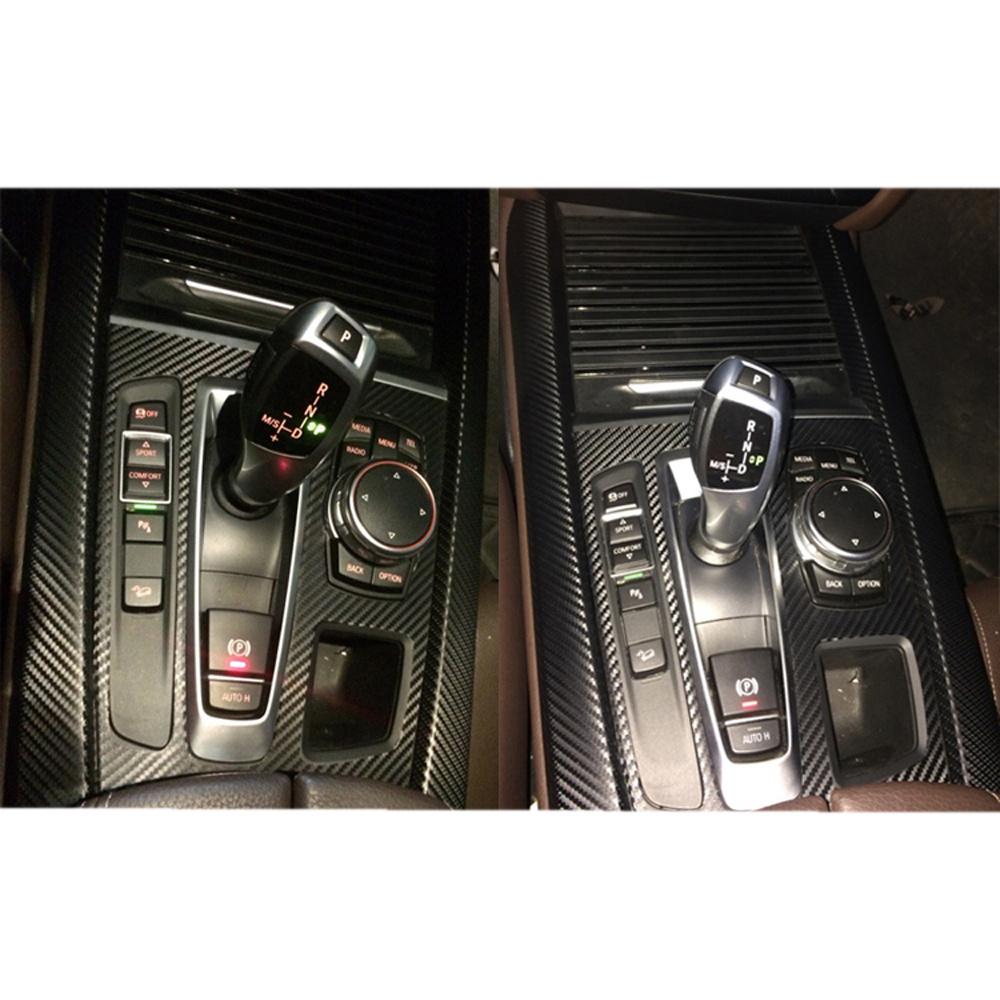 Matte Carbon Fiber Look Car Interior Trim Decal Sticker For BMW X5 F15 2008-2018