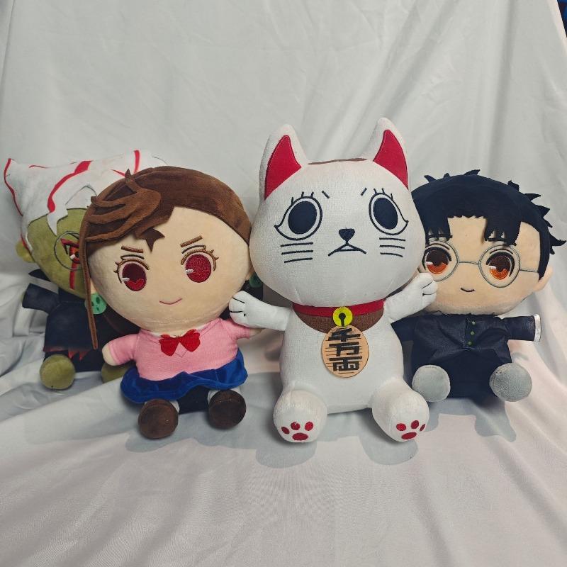 Dandadan Anime Plush Doll Momo Okarun Turbo Granny Cat Chibi Stuffed Toy Soft Figure Gift For Manga Fans Bedroom Decor Collectible Birthday Present