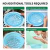 Portable Silicone Face Ice Bowl with Built-In Ice Tray Facial Plunge Washbasin for Pore Tightening Home Skin Care