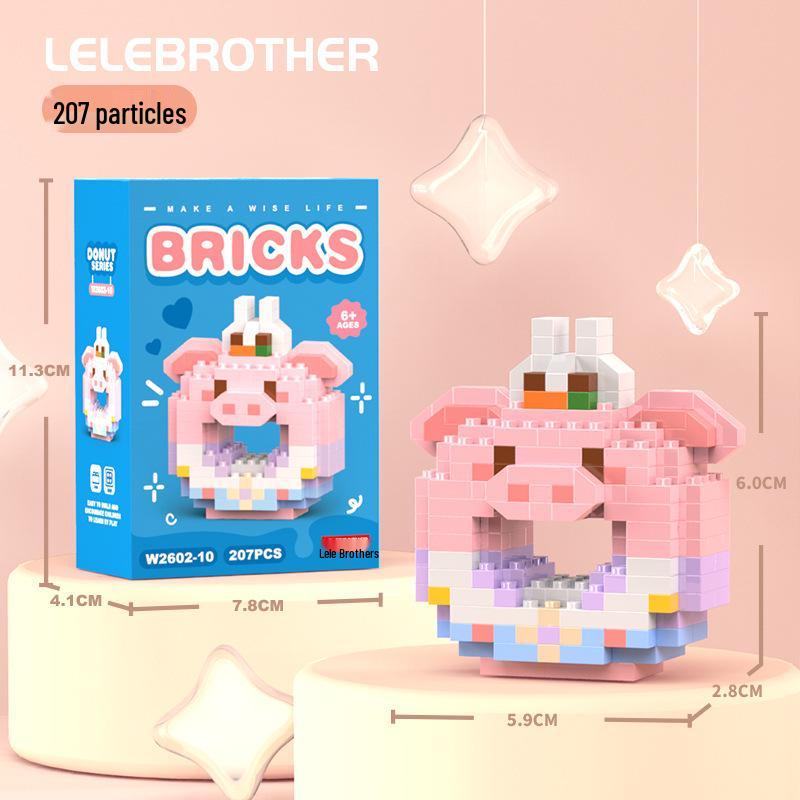 Совместимые с Lego микро строительные блоки мультяшные фигурки - детские развивающие настольные игрушки