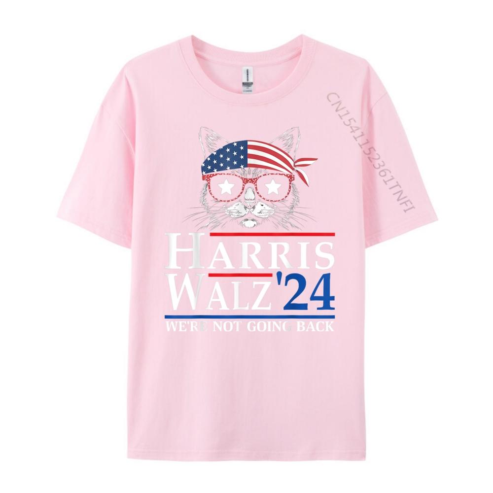 Harris Waltz We Re Not Going Back Cat Lady Teeshirt T Shirt Men Classic