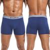 BONITOS 4 шт. боксеры, однотонные сексуальные мужские трусы, хлопковые мужские трусы