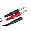 Hosa Y Cable Stereo Mini Female To Mono Phone Male X 2 YMP-434