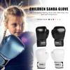 2Pcs Kids Boxing Gloves PU Leather Kickboxing Gloves Breathable Muay Thai Mitts Taekwondo Mitts for Punching Bag