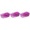 Shincatec Antibacterial Bento Cups, Square Veggie Cups, Large, Red Cabbage, 3-Pack