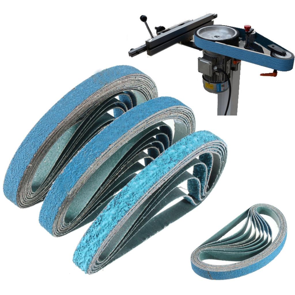 10x 40/60/80 зернистость 1/2 x 18 дюймов шлифовальные ленты с цирконием Powerfile для Black Decker