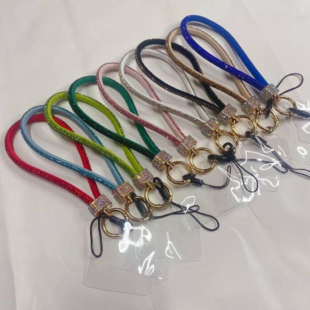 Ручной блестящий шнурок для телефона со стразами, подвесной шнур, цепочка для мобильного телефона, подарок для девочек на Новый год