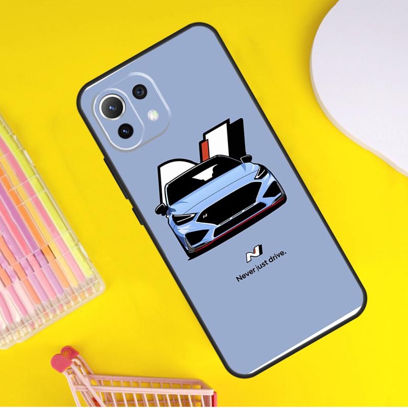 Синий автомобиль I30N Чехол для Xiaomi 14 13 Ultra 11T 12T 13T 14T Pro POCO X7 Pro X3 X5 F3 F5 F6 M6 X6 Pro Чехол