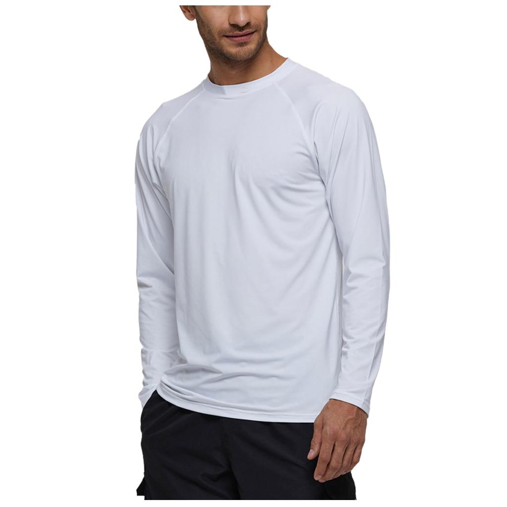 Men's Long-Sleeved Loose Sun Clothing Upf 50+ Beach Sun Quick-Drying Clothing Men's Surfing Clothing Men's Swimwear