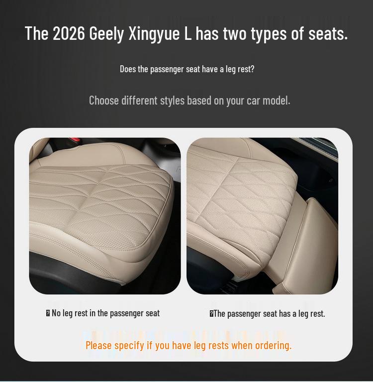 Xingyue L 25/26 Models Full Coverage Leather Seat Cushions for All Seasons.