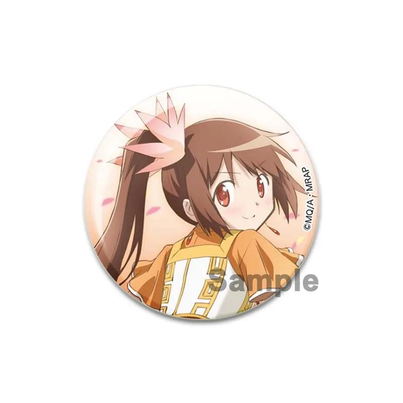 32/44/58 мм Puella Magi Madoka Magica Pin Милая аниме-фигурка Homura Miki Sayaka Брошь Значок для косплея Рюкзак Обувь Ювелирные изделия Аксессуары Подарки
