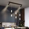 Long Strip Chandelier Modern Minimalist LED with Spotlight Minimalist Dining Room Chandelier