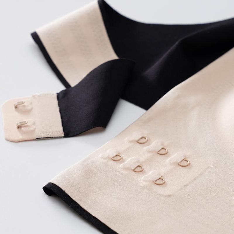 Сексуальное нижнее белье большого размера с пряжкой спереди, не оставляющее следов, женский тонкий бюстгальтер без стального кольца, собранный в сборку, спортивный, регулируемый, под майку