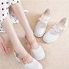 Thick with Summer Leather Shoes Female Sweet Temperament High with Round Head Sandals Female