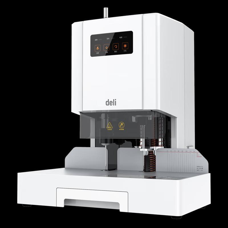 Deli 14601 Automatic Financial Document Binding Machine CN plug (adapter included)