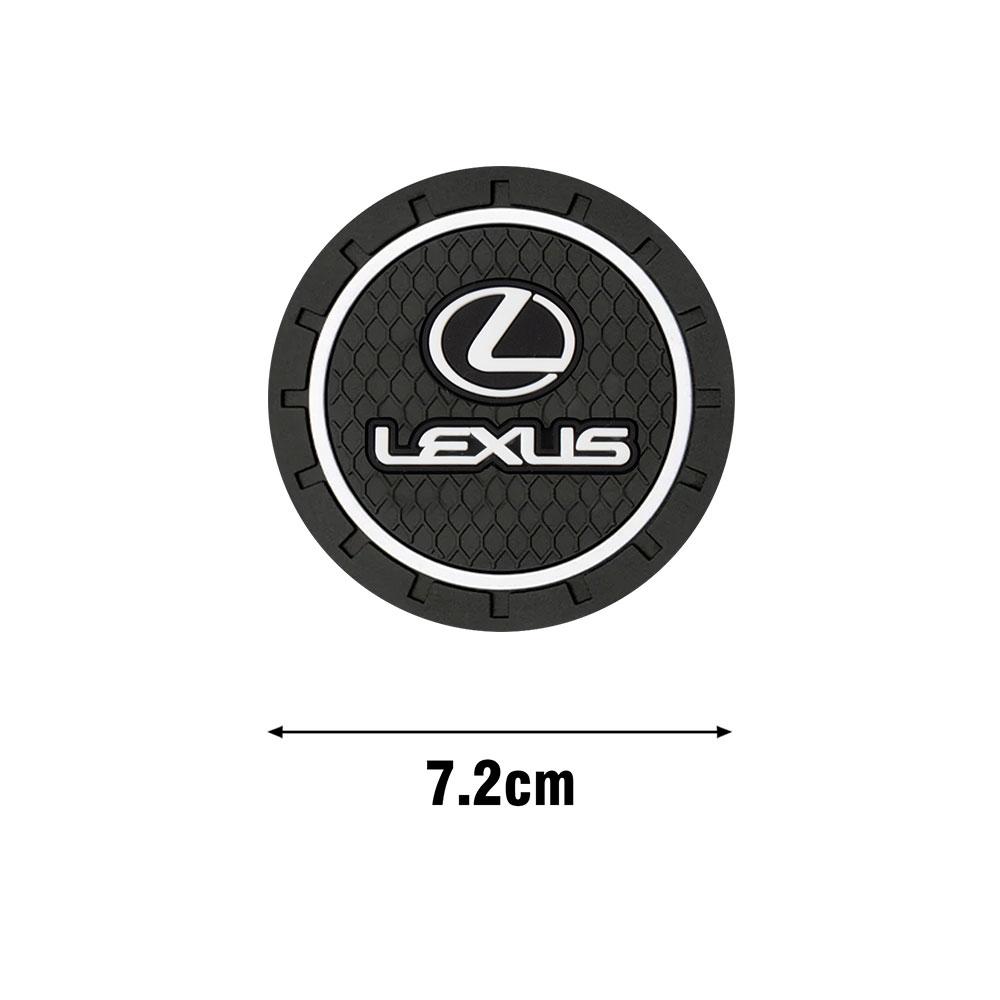 1/2PCS Car Coasters Silicone Water Cup Pads Non-Slip Mats Universal For Lexus CT200h NX300h RX300 RX330 EX300h F Sport IS RX NXKZ1