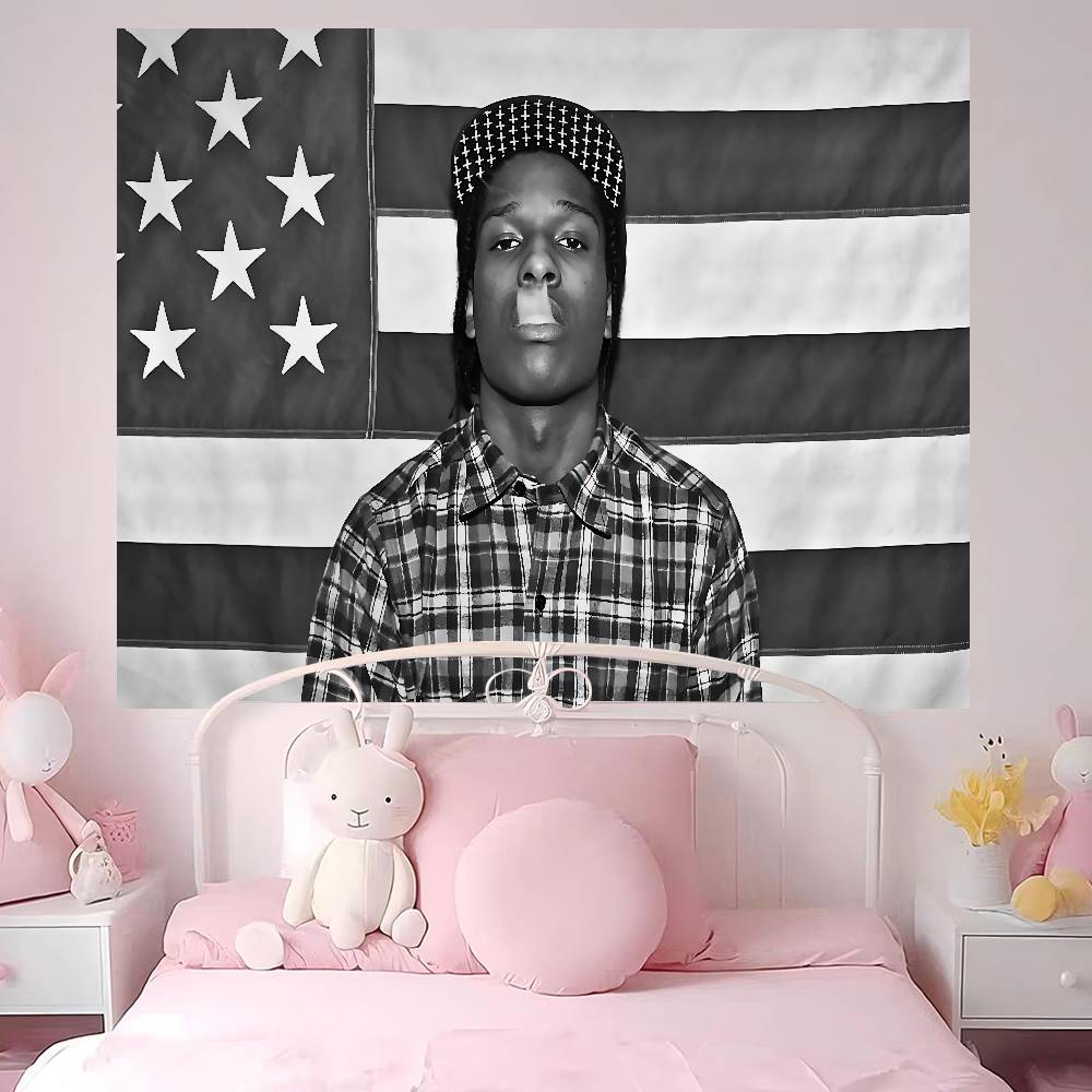 Хип-хоп рэпер AsapRocky Богемный гобелен для подвешивания Богемные настенные гобелены Мандала Дешевый Хиппи Настенный подвес