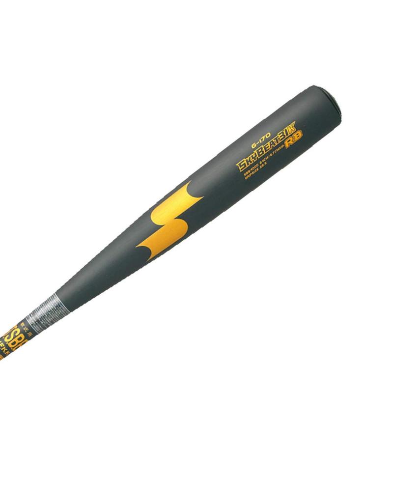 SSK Sky Beat 31K RB SBB4000 Metal Baseball Black X 84cm Bat, Gold,