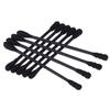 200Pcs Disposable Cotton Swab Spiral Ear Cleaner Black Double Heads Medical Swab Lipstick Eyebrow Eyelash Cotton Bud Makeup Tool