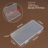 Transparent Rectangular Storage Box - Jewelry, Fishing Gear, Hooks, and Stationery Organizer