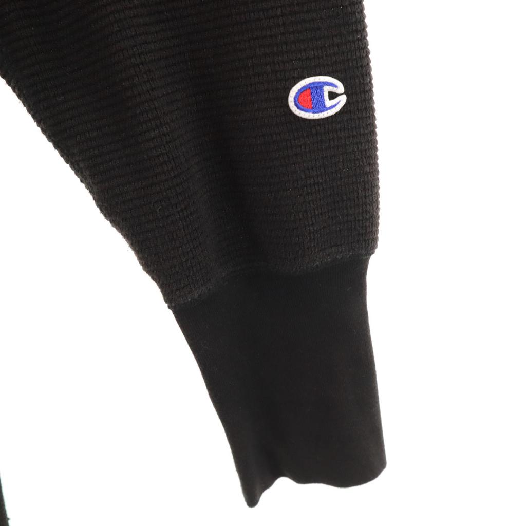 Champion Long sleeve waffle one piece L black Women Used