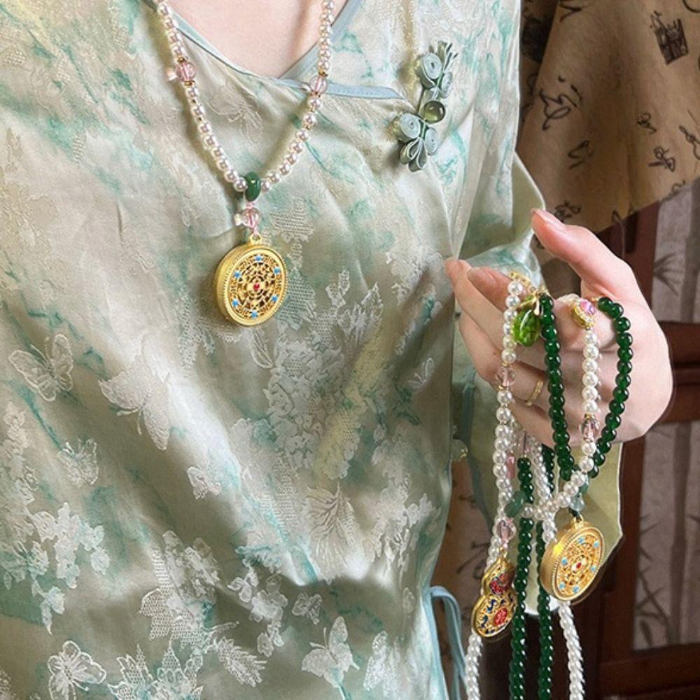 Изысканный новый китайский жемчуг Nceklace Lucky Bag Vintage свитер цепи жемчужные бусины ожерелья для женщин