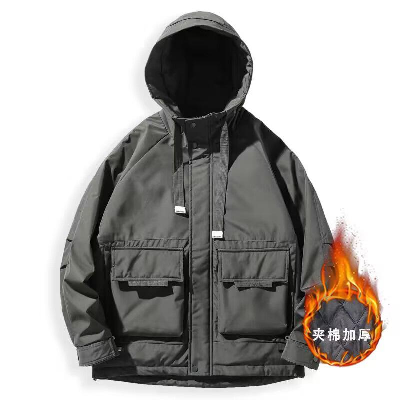 Куртка с капюшоном Tooling Jacket Men's Trendy Brand Casual Men's Top Trendy Men's Jacket With Cotton