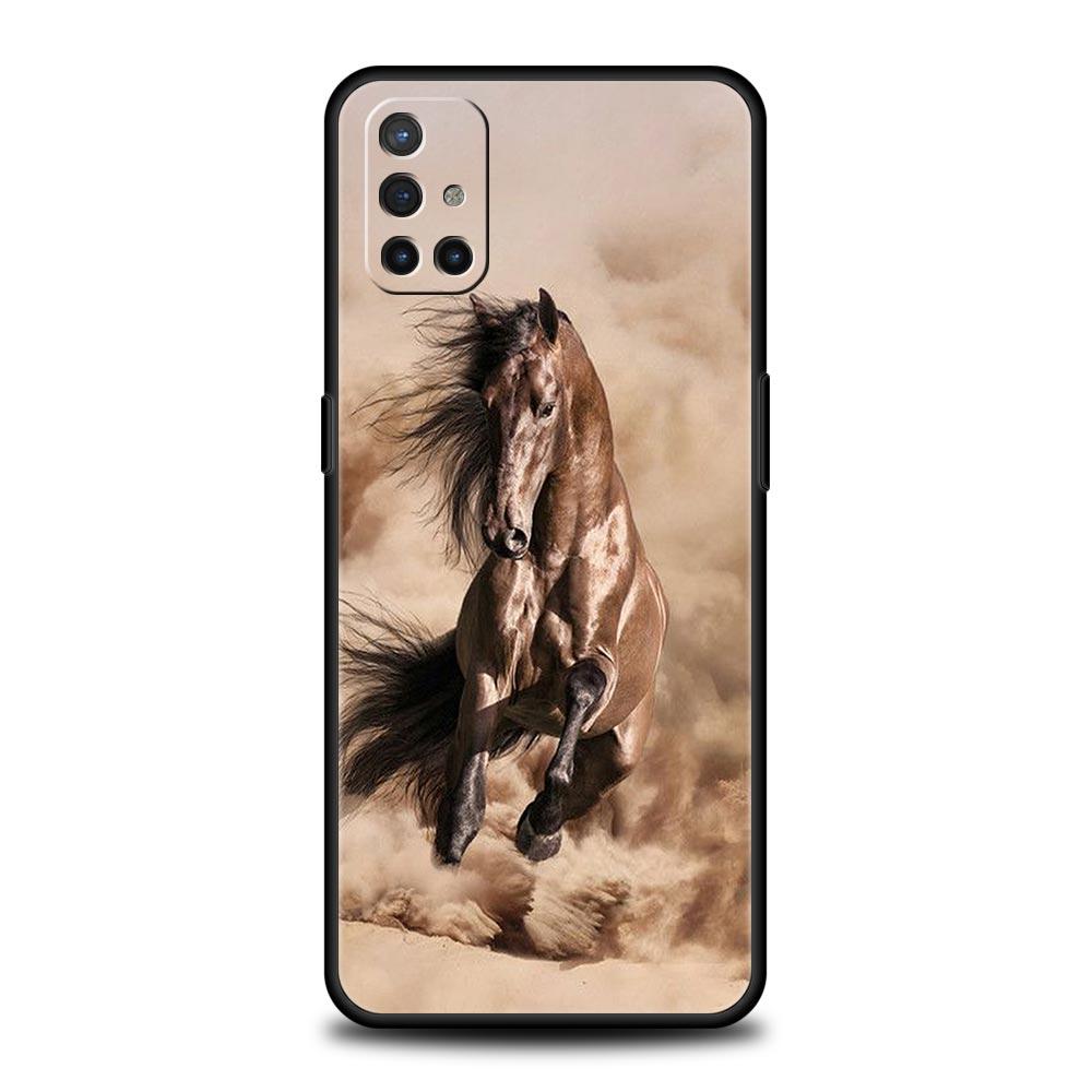 Phone Case For Oneplus 13R 13 12 10T 11 R10 Nord N100 N200 N10 9 9R CE 2 3 Z Pro Lite 5G Soft TPU Cover Animal Horse Fundas Bags