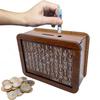 Money Bank Wood Piggy Bank for Money Saving Kids Adults Children's Savings Target Tool Money Box with Counter