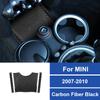 Carbon Fiber For Mini Cooper Hardtop For R56 Clubman For R55 Convertible For R57 Accessories CarConsole Gear Shift Panel Sticker
